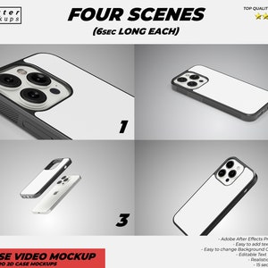 iPhone 14 Pro 2D Case Video Mockup, Sublimation iPhone 14 Case Mock Up 2D Case Mockup 2D Case Mockup 2D Case Mockup, Phone Case 2D template image 2