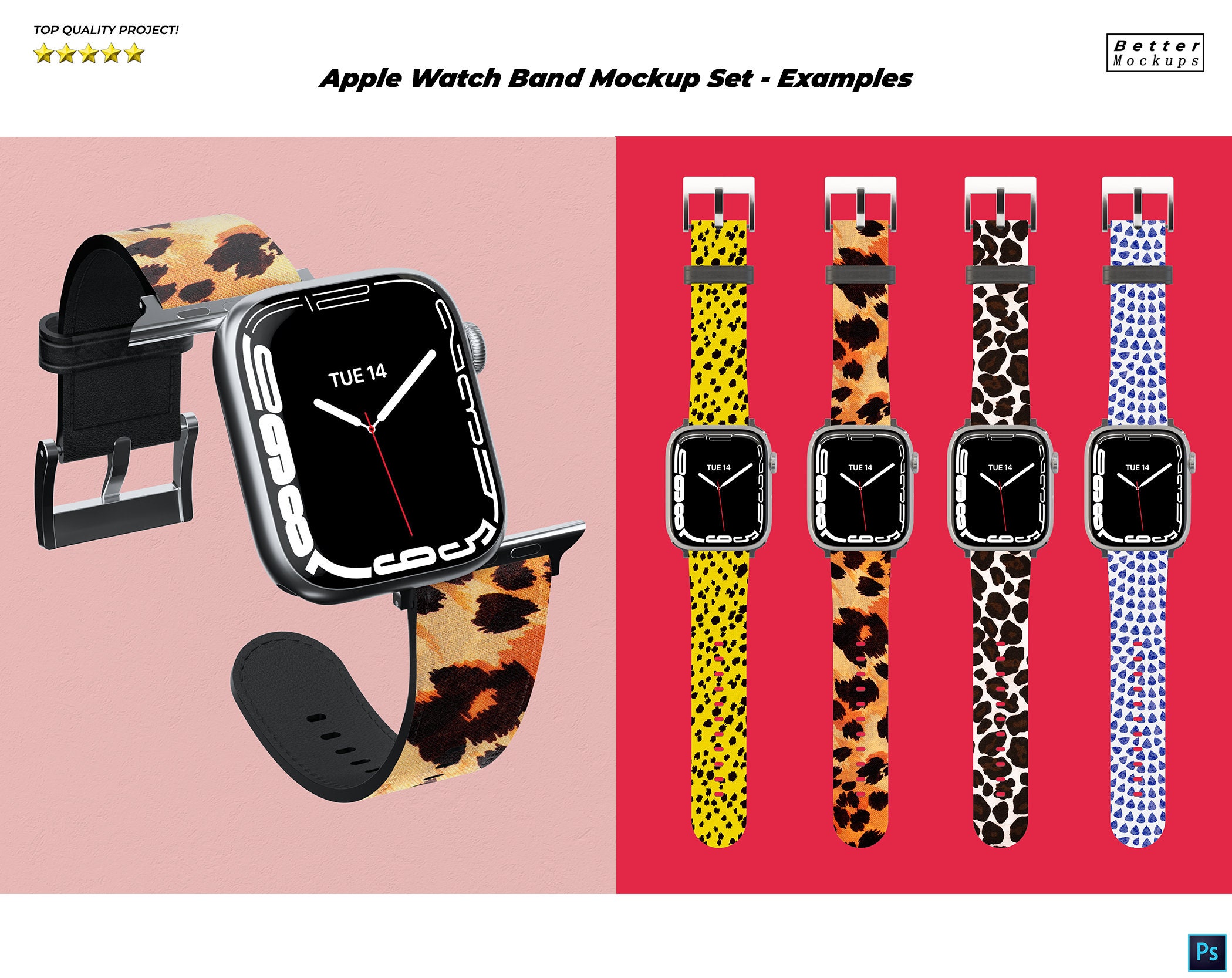 Apple Watch Band Mockup Watch Band Mockup Template Dye Apple Etsy