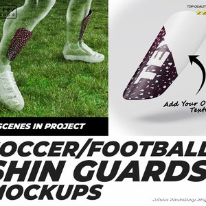 Football Shin Guards Mockup- Football Shin Guards Mockup - Shin Guards Sublimation Template