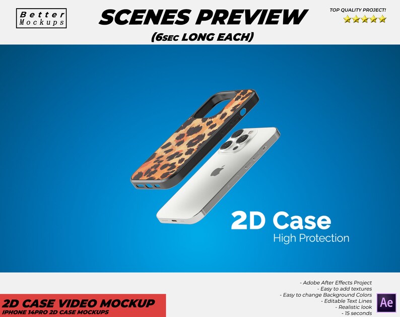 iPhone 14 Pro 2D Case Video Mockup, Sublimation iPhone 14 Case Mock Up 2D Case Mockup 2D Case Mockup 2D Case Mockup, Phone Case 2D template image 7