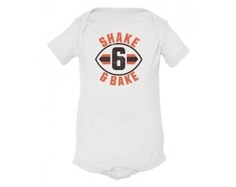 baker mayfield baby onesie