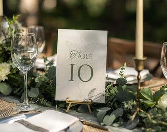 Elvish Wedding Table Seating Chart and Table Card Template Suite: Tolkien-Inspired Fantasy (Digital Download)