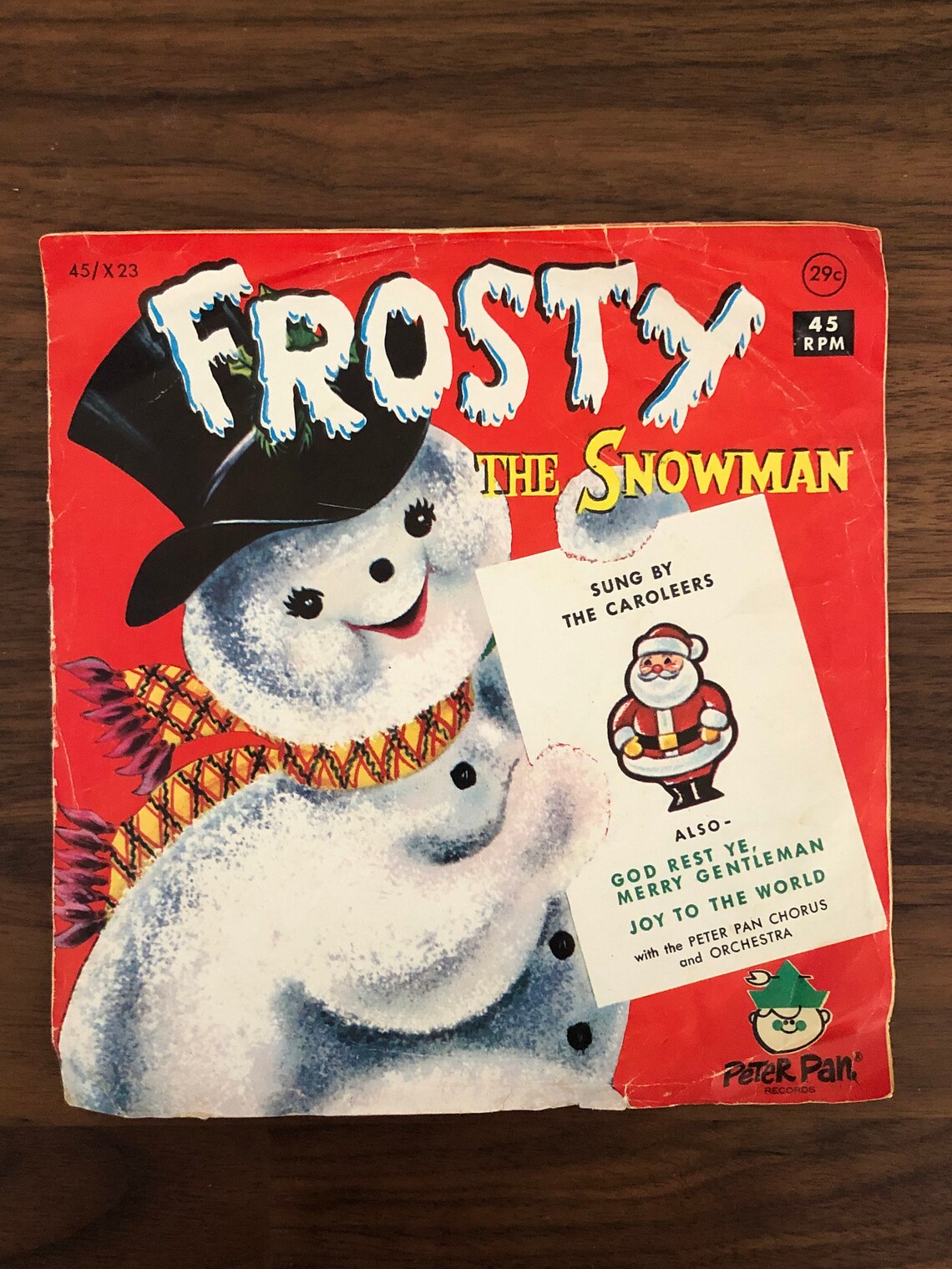 1966 Frosty the Snowman 45 RPM Vinyl LP Frosty the Snowman | Etsy