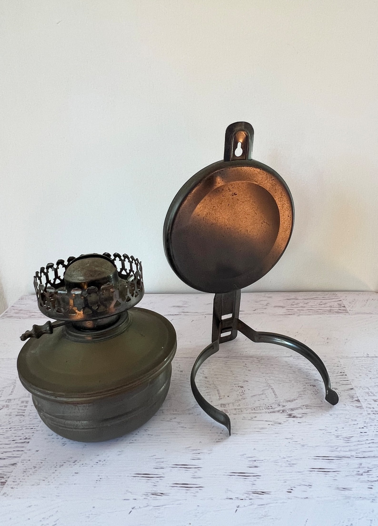 Antique Oil Lamp Base Vintage Oil Lamp Base Colonial Oil Etsy