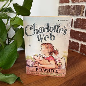 Vintage Charlotte&#39;s Web Paperback: E. B. White Illustrated Children&#39;s Book