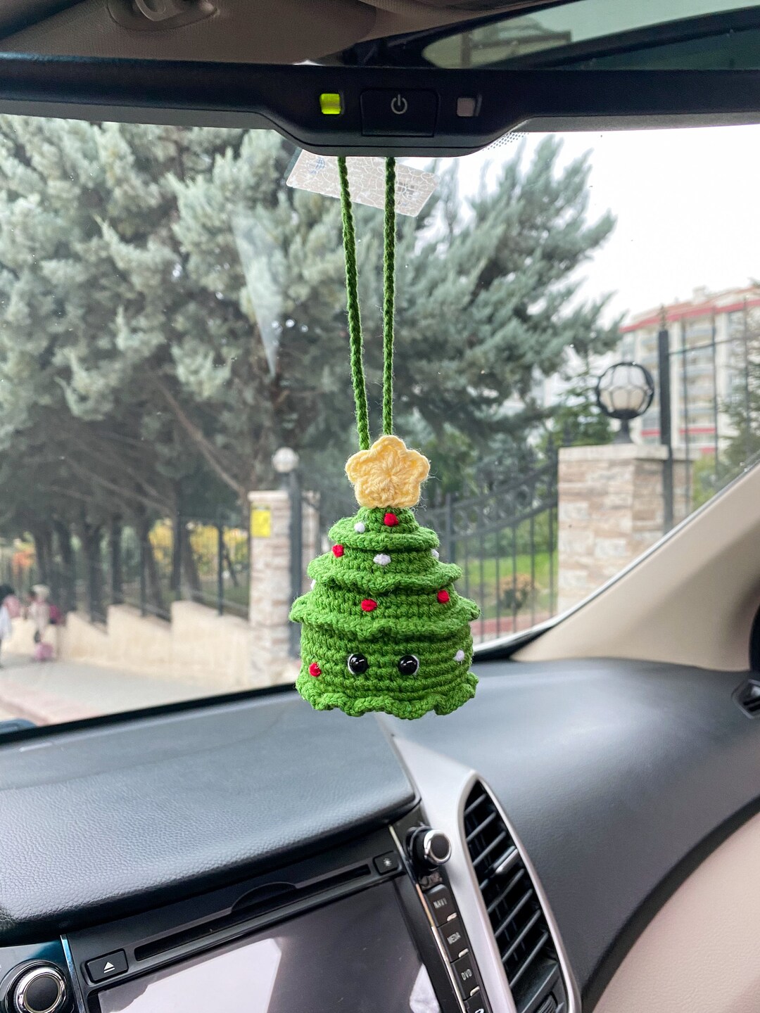 Rearview Mirror Hanging Decorations Crochet Car Accessories Etsy