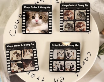 Fridge Magnet,Custom Pet Magnet,Acrylic Photo Magnet,Pet Memorial Gift,Film Style Magnet,Dishwasher Magnet,Pet Memorial Gift,Christmas Gift