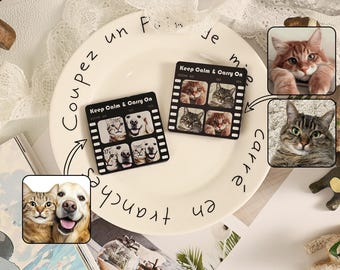 Dishwasher Magnet,Photo Magnet,Custom Pet Magnet,Acrylic Fridge Magnet,Film Style Magnet,Picture Magnet,Pet Memorial Gift,Christmas Gift