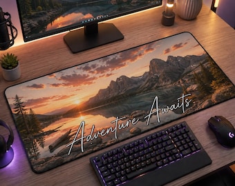 Custom Office Desk Mat, Personalized Photo Mouse Pad, Large Desk Pad with Name, Unique Coworker Gift, Memory Photo Desk Mat