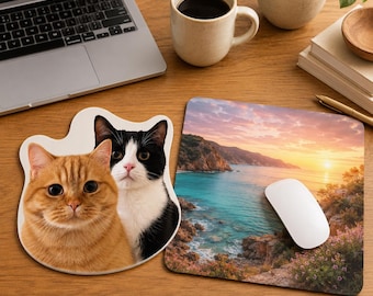 Anime Mouse Pad,Mouse Pad,Custom Pet Mouse Pad,Pet Portrait Mouse Pad,Photo Mouse Pad,Pad For Pet Lover,Birthday Gift,Desk Accessory