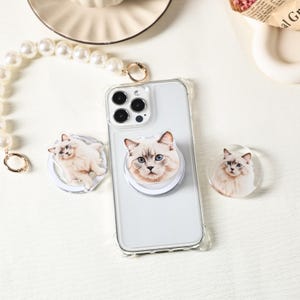 Personalized Phone Holder,Pet Acrylic Phone Grip,Cute Pet Face Phone Grip,Handmade Phone Grip,Phone Accessories for Pet Lover,Christmas Gift