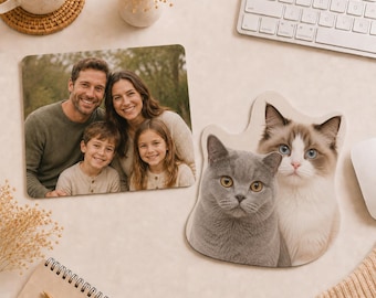 Custom Mouse Pad,Personalized Photo MousePad,Pet Photo Mouse Pad,Pet Lover Gift,Desk Decor Aesthetic,Coworker Gift,Birthday Gift