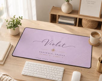 Personalized City Mouse Pad, Custom Address Desk Mat, Location Coordinates Gift, Travel Inspired Desk Pad, Home Office Mousepad