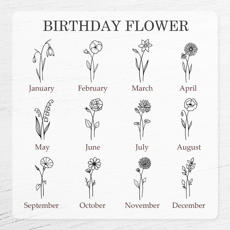 Flower Jewelry Box, Personalized Birth Flower Jewelry Box, Birthday