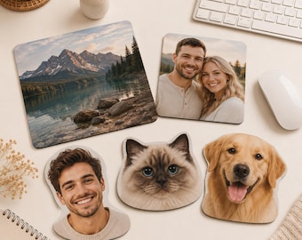 Personalized Mouse Pad,Custom Pet Mouse Pad,Pet Portrait Mouse Pad,Scenery Photo Mouse Pad,Office Decor,Custom Desk Accessory,Coworker Gift