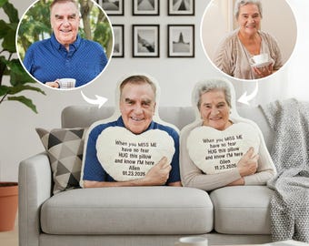 Personalized Pillow,Personalized Human Pillow,Double-Sided Print 3D Pillows,Custom Photo Pillow,Flannel/Crystal Velvet Pillow,Keepsake Gift