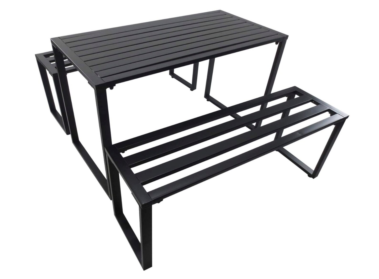 Industrial Garden Table and Benches Outdoor Metal Picnic Table Etsy UK