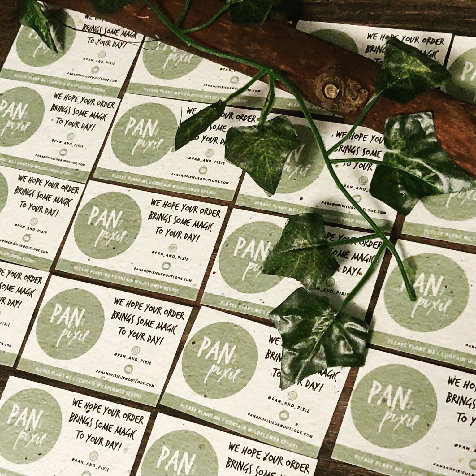 Plantable thank you cards. Custom design. Eco friendly. Etsy