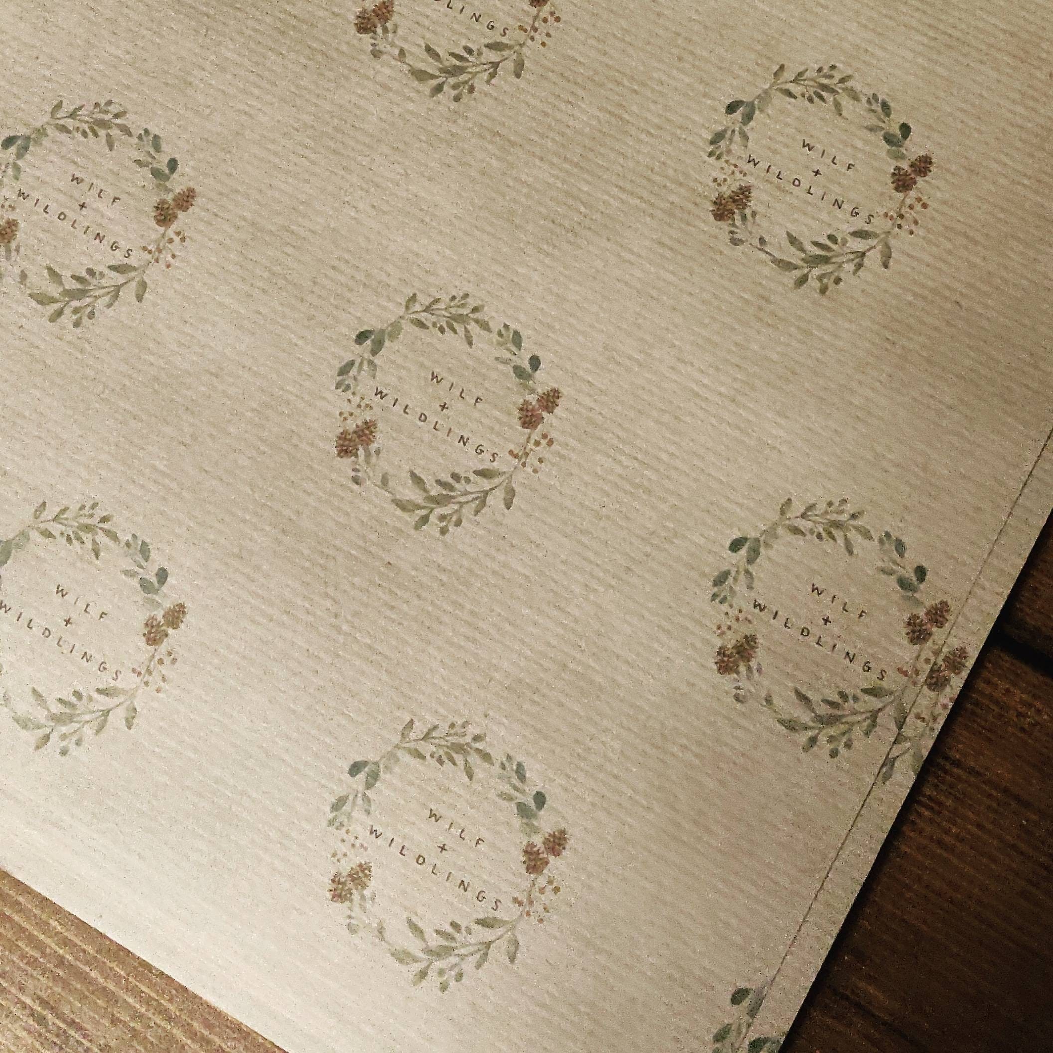 Wrapping Paper sheets. Custom. Business Stationery. Kraft Etsy