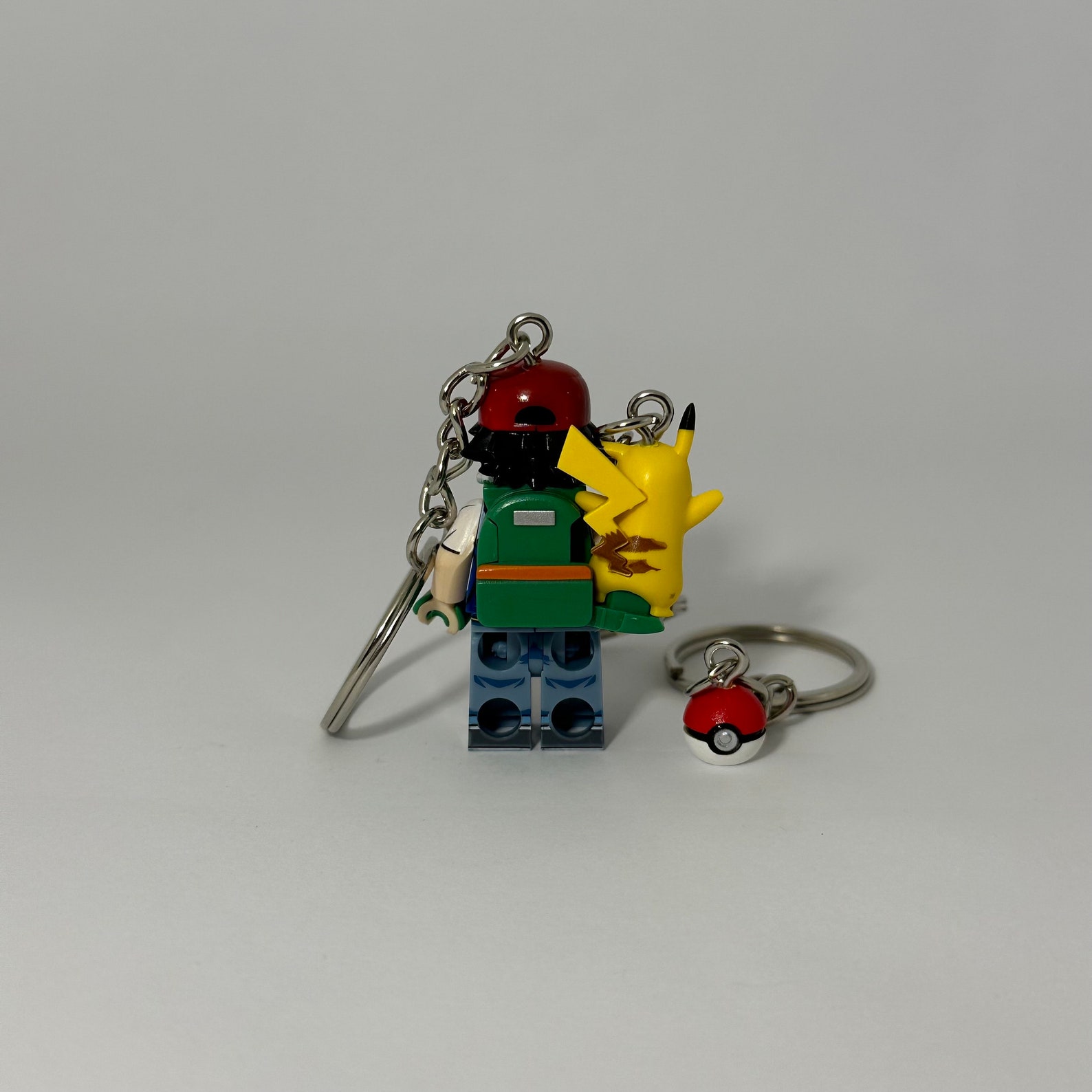 Ash and Pikachu Mini Figure Keychains - Geek Nerd Retro Pokémon Gaming ...