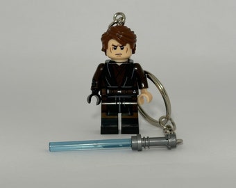 Anakin Skywalker keychain - Add Padme for a cute couple’s gift - Star Wars minifigure keyring Ahsoka Revenge of the Sith