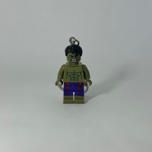 Hulk mini figure keychain - geek nerd retro avengers keyring endgame marvel incredible