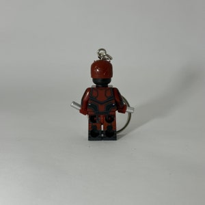 Daredevil mini figure keychain - geek nerd retro avengers keyring spider-man marvel defenders image 2