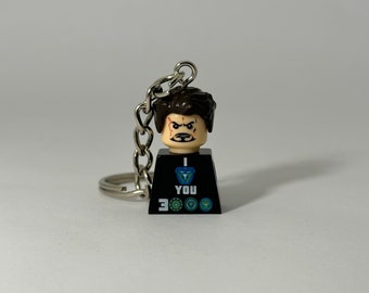 Iron Man / Tony Stark I love you 3000 - geek nerd retro avengers keyring endgame marvel Tony stark Robert Downey jr.