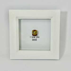 Ti amo 3000 mini cornice - geek nerd retro avengers arte iron man marvel