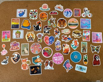 Cool stickers x50 cute gift idea or stocking filler