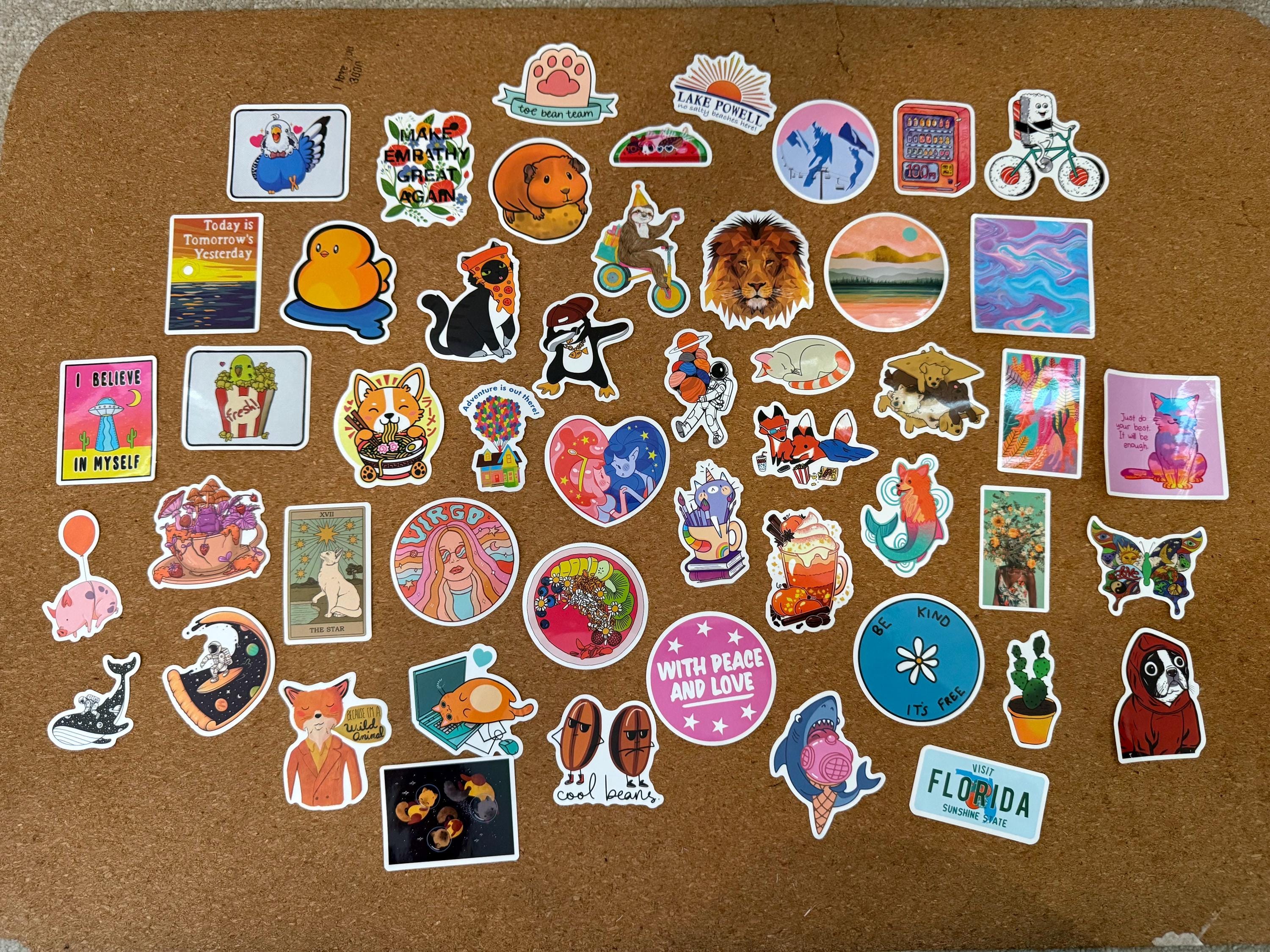 Cool Stickers X50 Cute Gift Idea or Stocking Filler - Etsy
