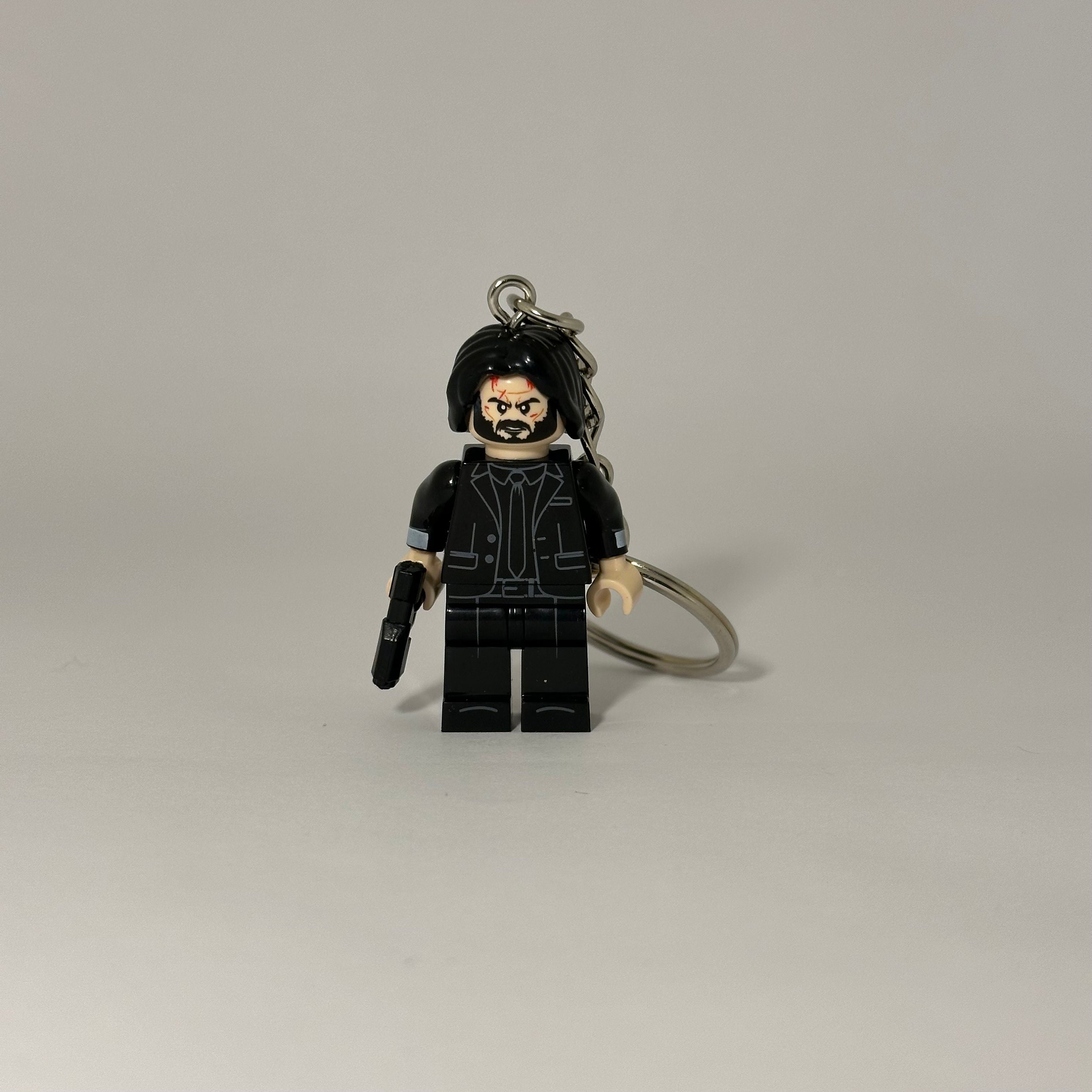 John Wick Keychain Keanu Reeves - Mini Figure Keyring - Geek Nerd