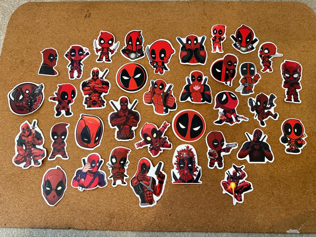 Deadpool Stickers X25 Cute Gift Idea or Stocking Filler - Etsy
