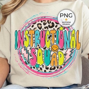 Instructional Coach PNG Image, Back to School Design, Sublimation Designs Downloads, PNG File
