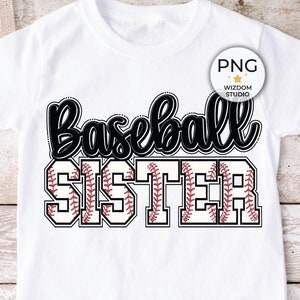 Baseball Sister PNG Image, Baseball Sister Design, Sublimation Designs Downloads, PNG File