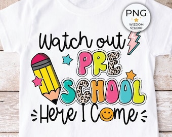 Watch Out First Grade Here I Come PNG Image, Back to School Design ...