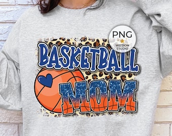 Basketball Mom Blue PNG, Sublimation Design Downloads - Etsy