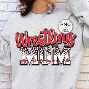 Imagen PNG de mamá de lucha libre, diseño de letras de lucha libre roja, descarga de diseños de sublimación, imagen de archivo PNG