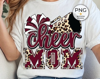 Bravo maman PNG Image, pompons léopard marron & mégaphone design, téléchargements de modèles de sublimation, fichier PNG