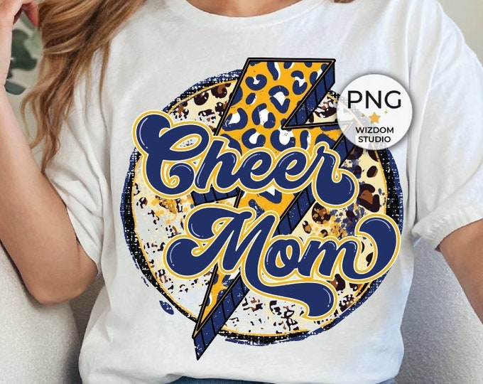 Cheer Mom Lightning Bolt Graphic Tee - Cardinals main image 0