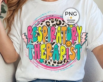 Respiratory Therapist PNG Image, Leopard Lightning Bolt Design, Sublimation Designs Downloads, PNG File