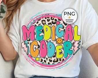 Medical Coder, png-afbeelding, ontwerp Leopard Lightning Bolt, downloads sublimatieontwerpen, png-bestand