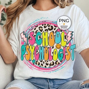 School Psychologist PNG Image, Leopard Lightning Bolt Design, Sublimation Designs Downloads, PNG File