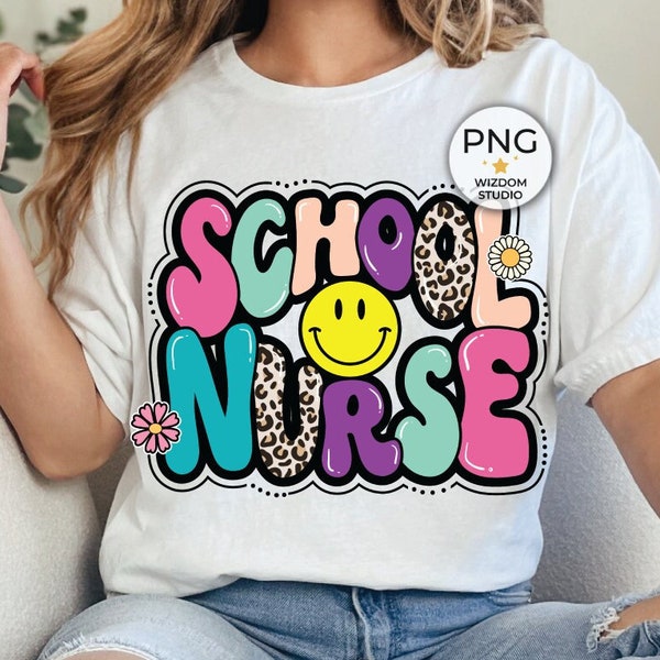 School Nurse PNG Image, Back To School Nurse Design, Sublimation Designs Downloads, PNG File