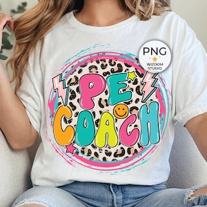 PE Coach PNG Image, Back to School Design, Sublimation Designs Downloads, PNG File