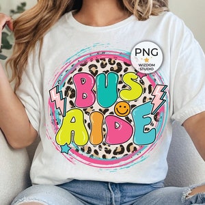 Bus Aide PNG Image, Leopard Driver Design, Sublimation Designs Downloads, PNG File