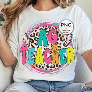 AG Lehrer PNG Bild, Leopard Landwirtschaft Lehrer Zurück in der Schule Design, Sublimation Designs Downloads, PNG Datei