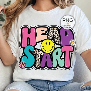 Head Start PNG Image, Back To School Leopard Kindergarten Design, Sublimation Designs Downloads, PNG File