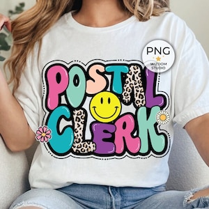 Postal Clerk PNG Image, Leopard Colorful Design, Sublimation Designs Downloads, PNG File