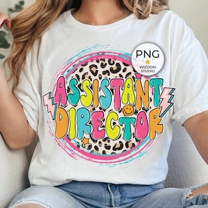 Assistant Director PNG Image, Leopard Lightning Bolt Design, Sublimation Designs Downloads, PNG File